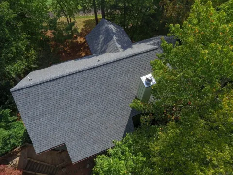 Storm damage roof repair in Franklin NC