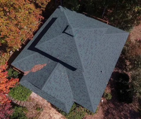 Wind damaged shingle roof repaired in Sylva NC