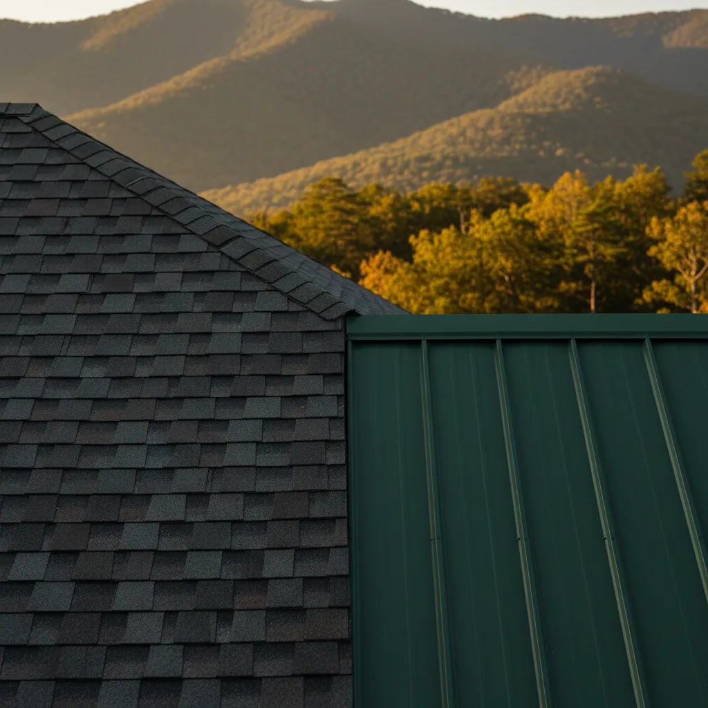 Metal vs. Shingle Roofing: What's Best for WNC Mountain Homes?