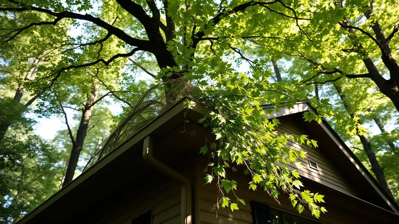 How Tree Coverage Affects Roofs and Gutters in Highlands