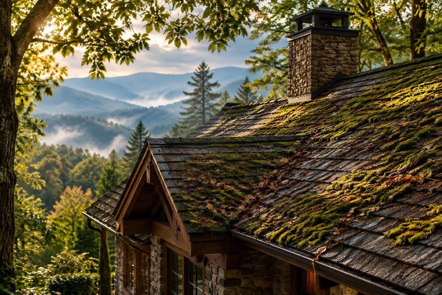 How Moisture and Tree Coverage Affect Roofs in Cashiers